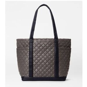 MZ Wallace Large Empire Tote in Magnet Grey and Black